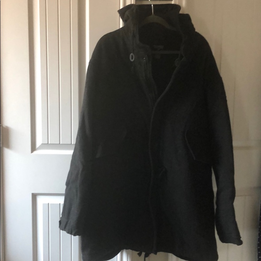 Men’s Polo Peacoat With Hood